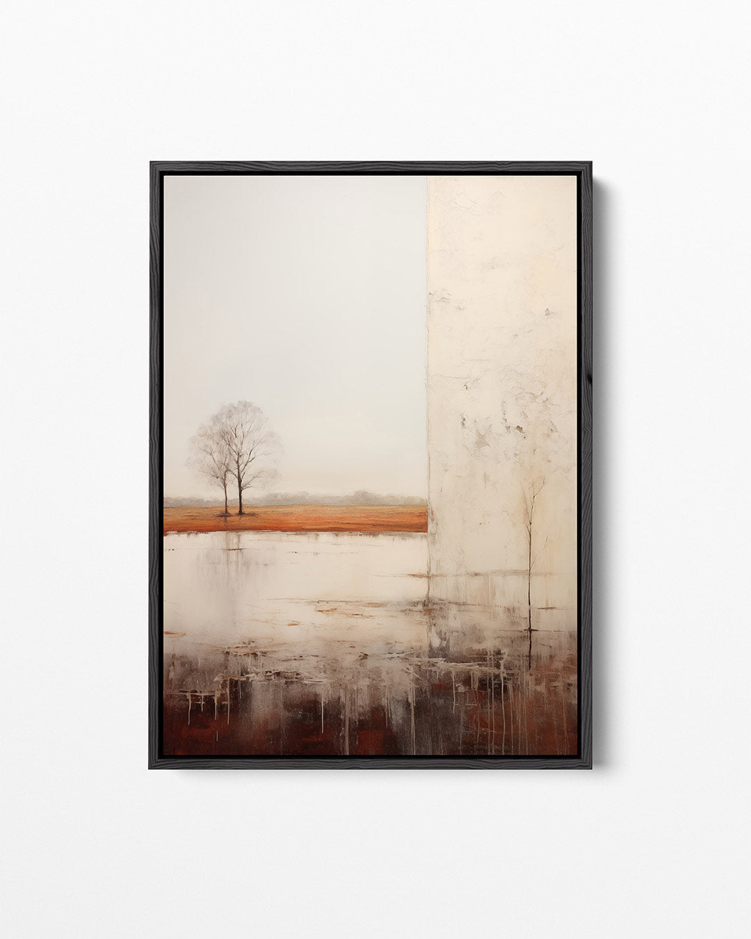 Landschap met reflectie – staand wanddecoratie kunstwerk