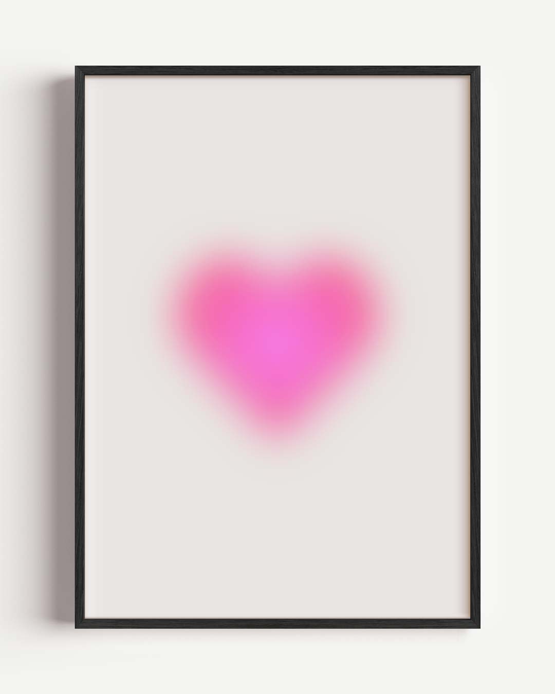 Magische Fluorescerende Hartposter – mindful portret poster als wanddecoratie