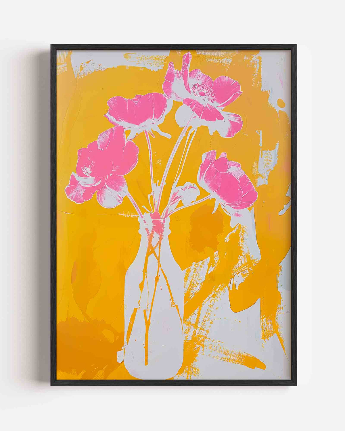 Bloemen in vaas – Kunst & Design poster als staande wanddecoratie