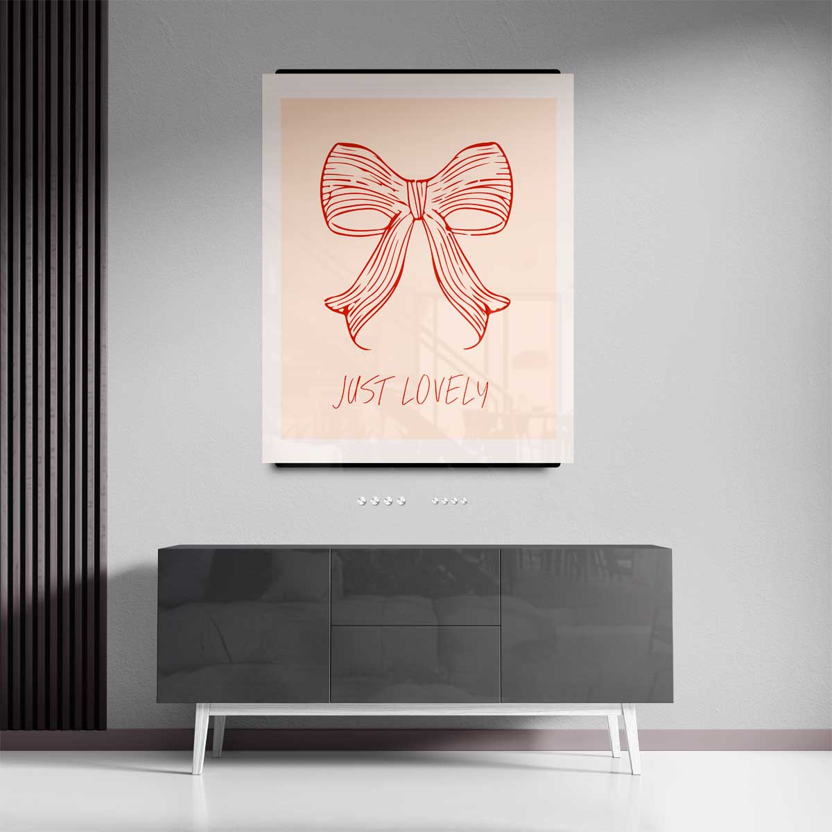 Just Lovely Strik Illustratie – canvas kunstwerk als wanddecoratie
