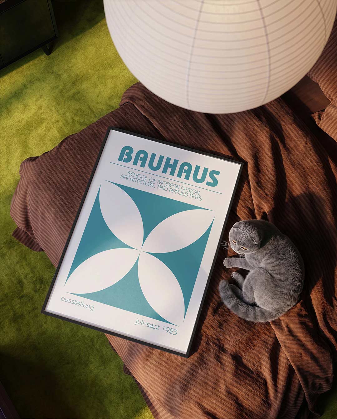Vorm en balans – moderne Bauhaus wandkunst als poster