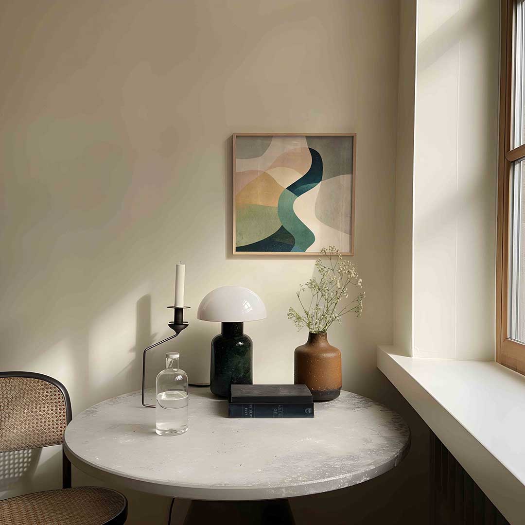 Abstracte vormen – abstracte poster in vierkant formaat