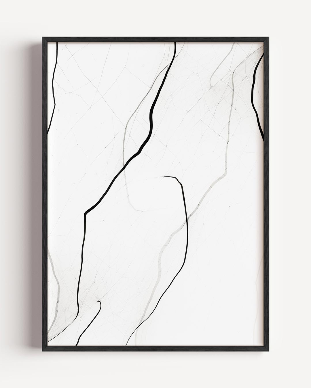 Minimalistische Abstracte Lijnkunst – textuur portret poster als wanddecoratie