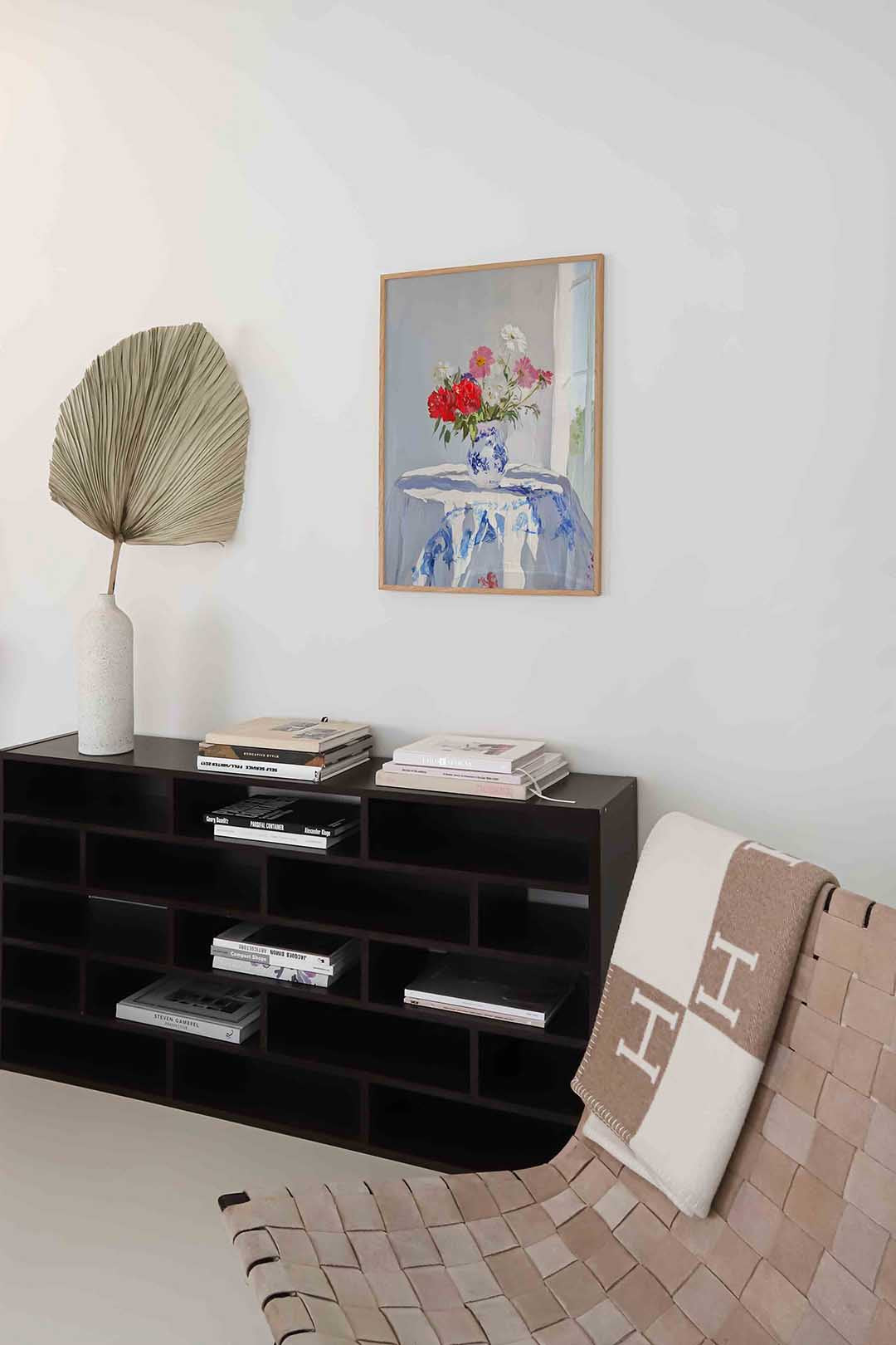 Bloemen in vaas – staande moderne wanddecoratie van WallArtistic