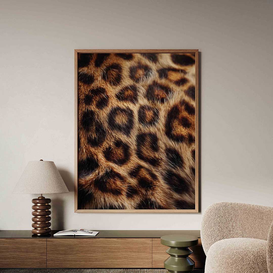 Luipaardprint – safari poster in staand formaat