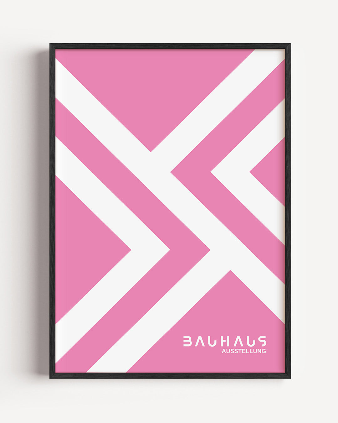 Lijnen en kleurvlakken – staande Bauhaus poster als wanddecoratie