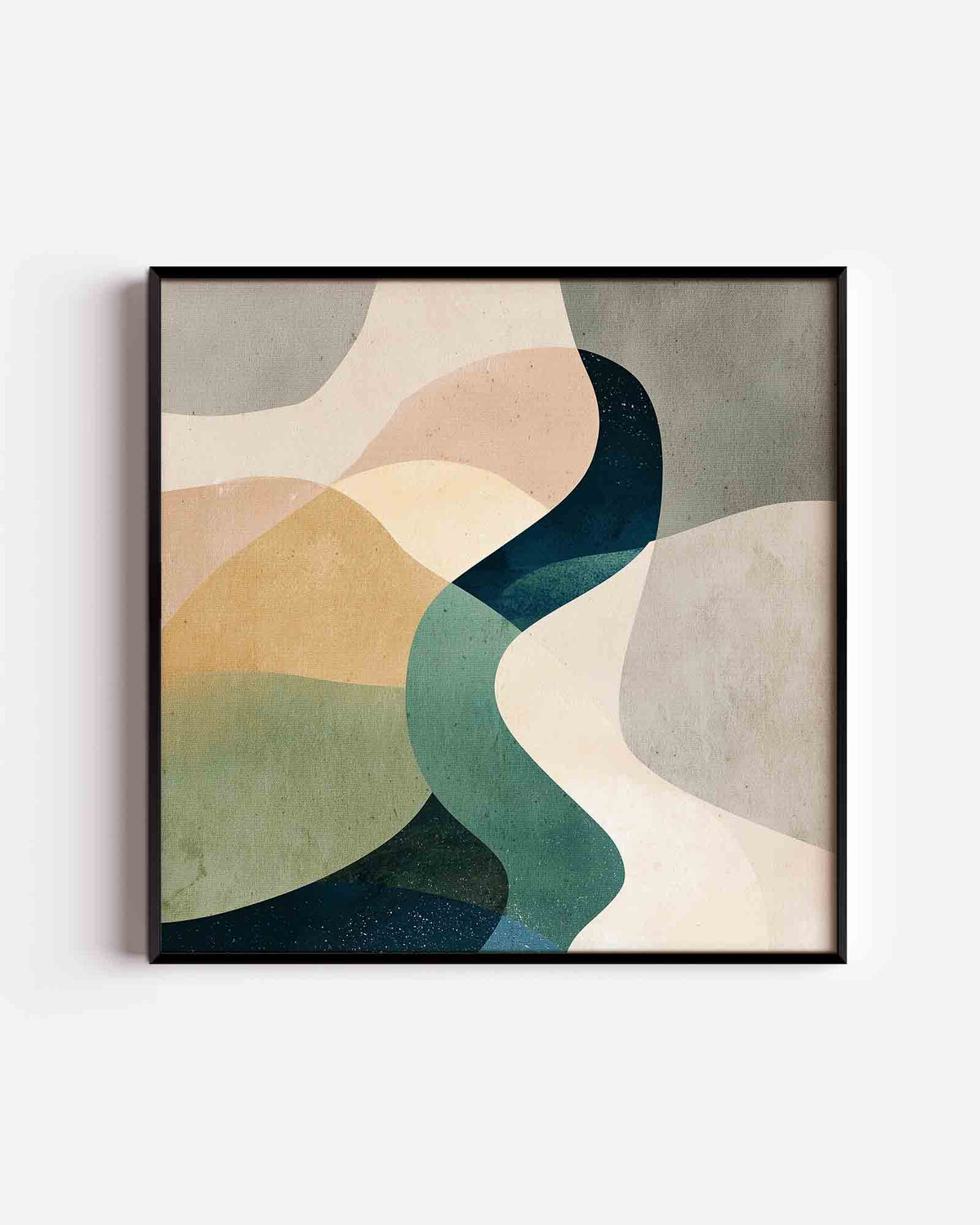 Abstracte vormen – abstracte vierkante poster als wanddecoratie