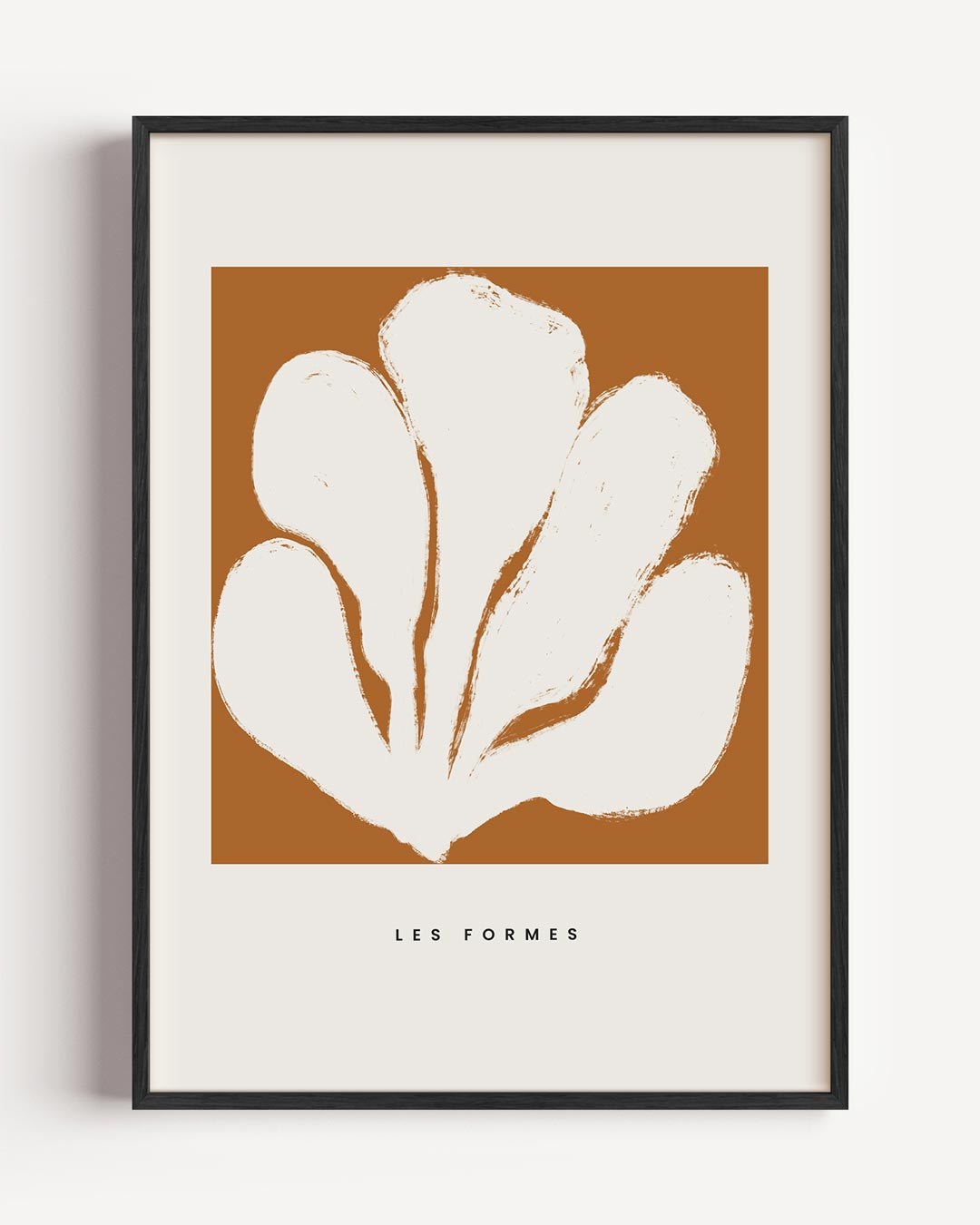 Abstracte Bloemvormen – boheme portret poster als wanddecoratie