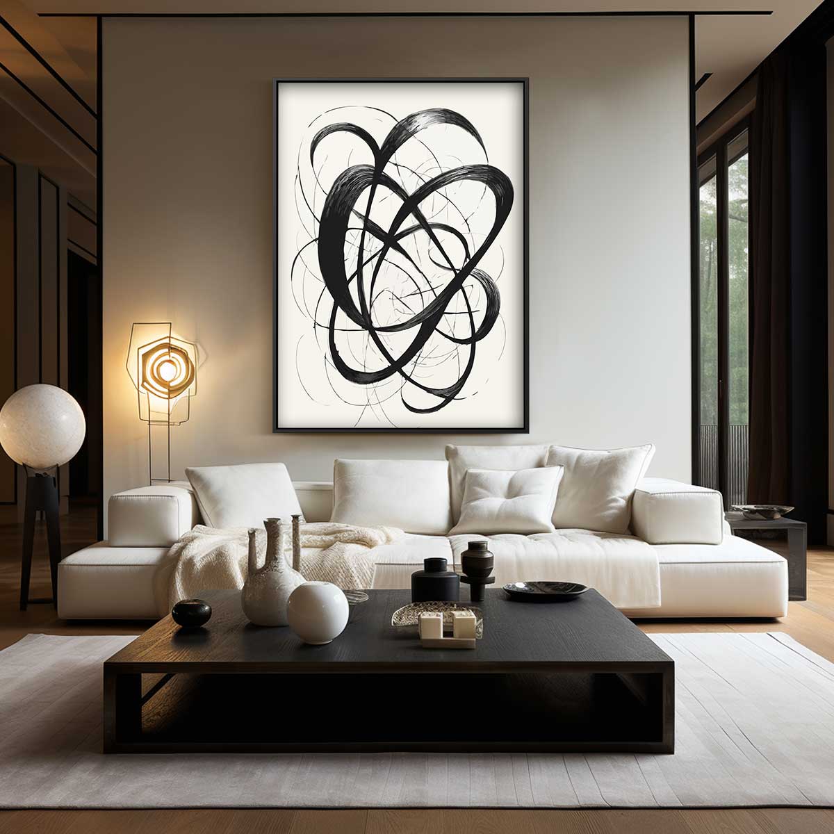 Dans van Inkt – modern portret kunstwerk van WallArtistic