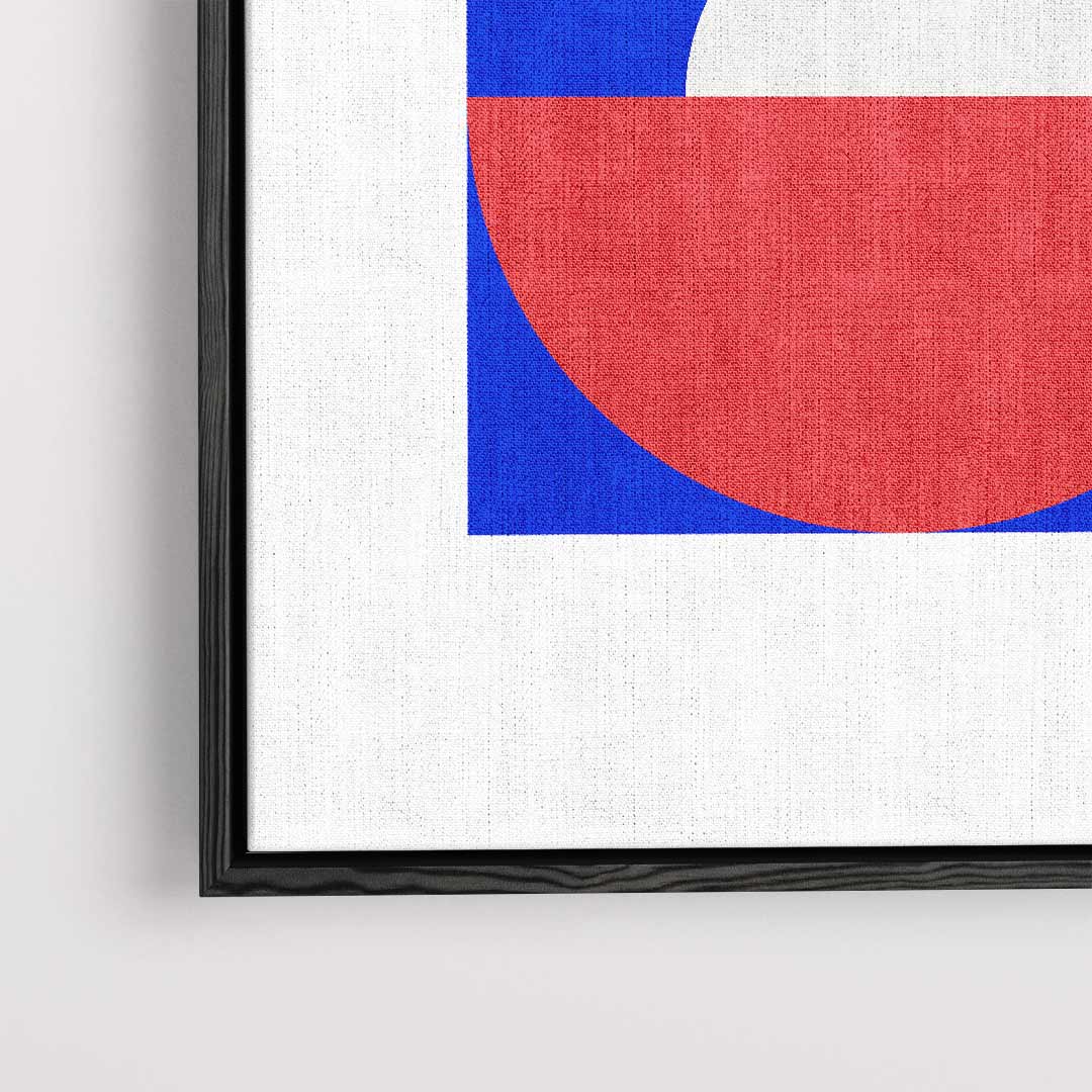 Kleurrijke Geometrische Abstractie – plexiglas wanddecoratie in portret formaat