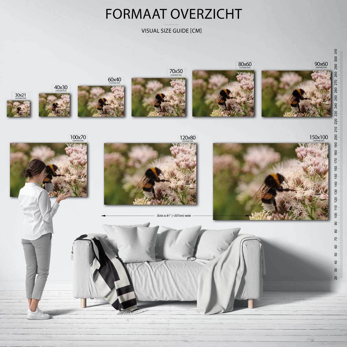 Abstracte poster – sfeerbeeld – een abstracte poster met donkere tinten en een rustige visuele opbouw.