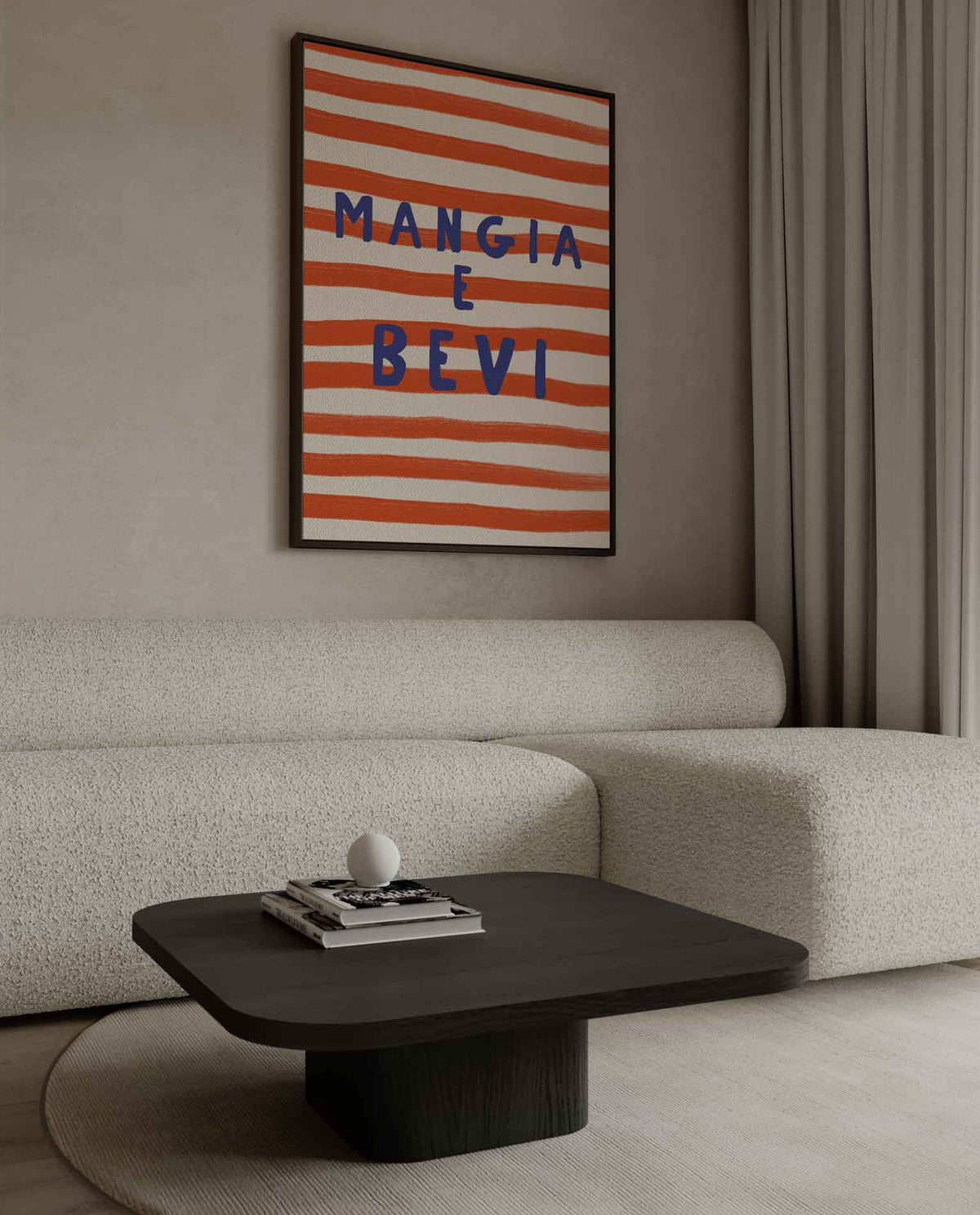 Mangia e Bevi – plexiglas kunstwerk als wanddecoratie