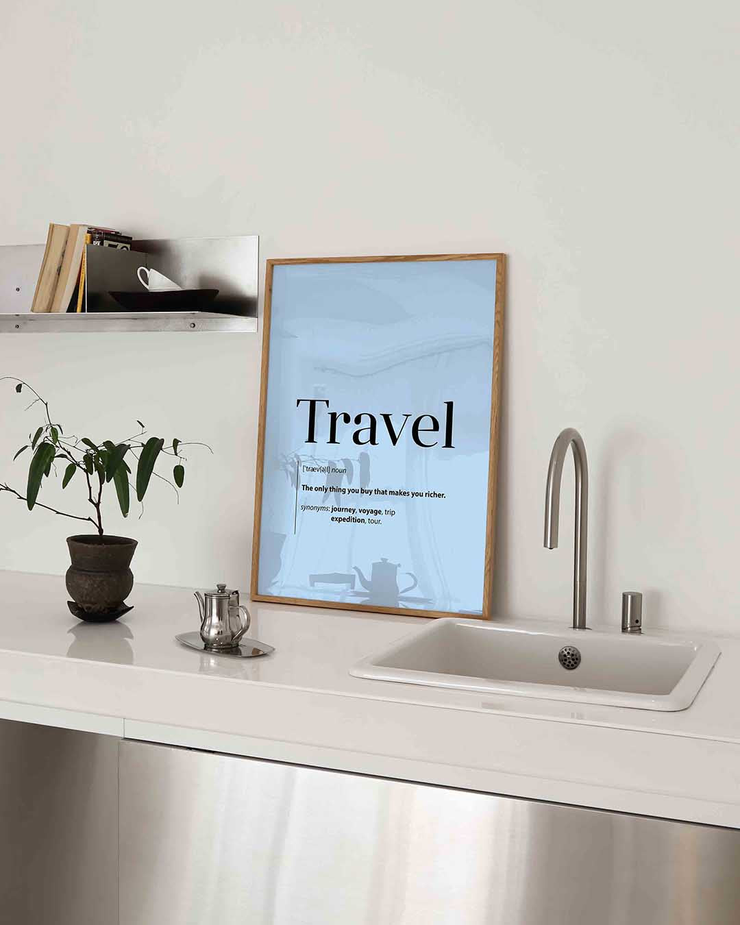 Travel definitie – keukenposter in staand formaat