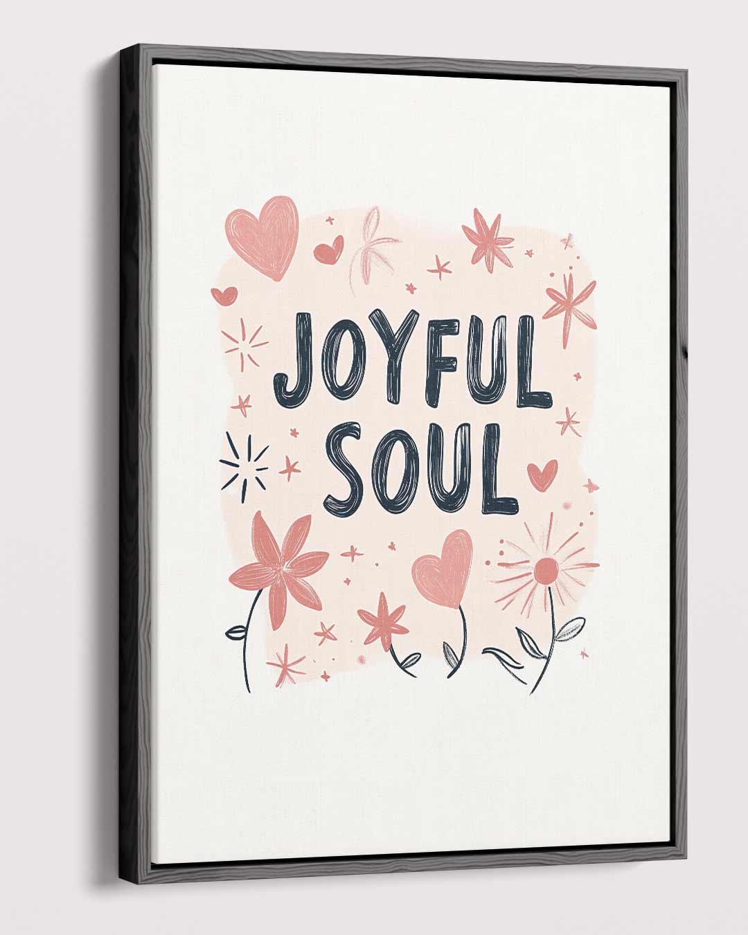 Joyful Soul Illustratie – plexiglas wanddecoratie in portret formaat