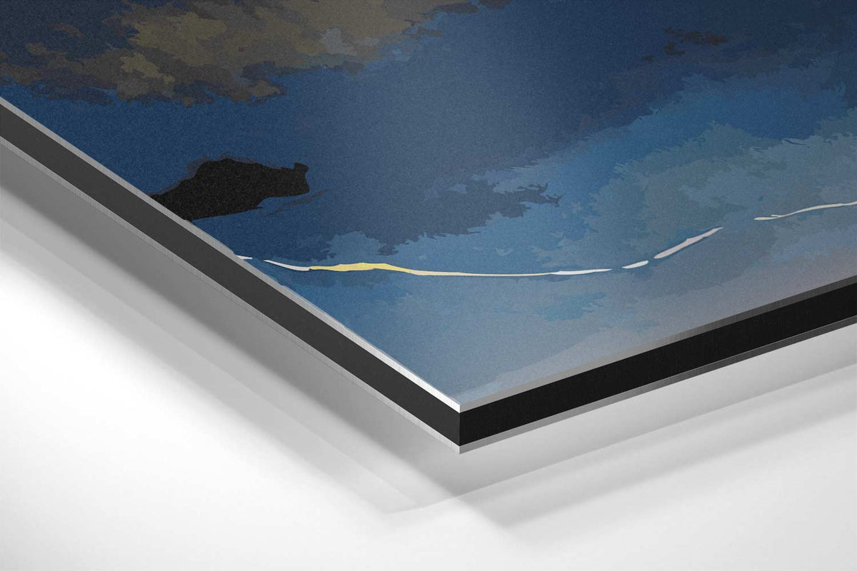 Avondgloren in Abstract – canvas kunstwerk als wanddecoratie