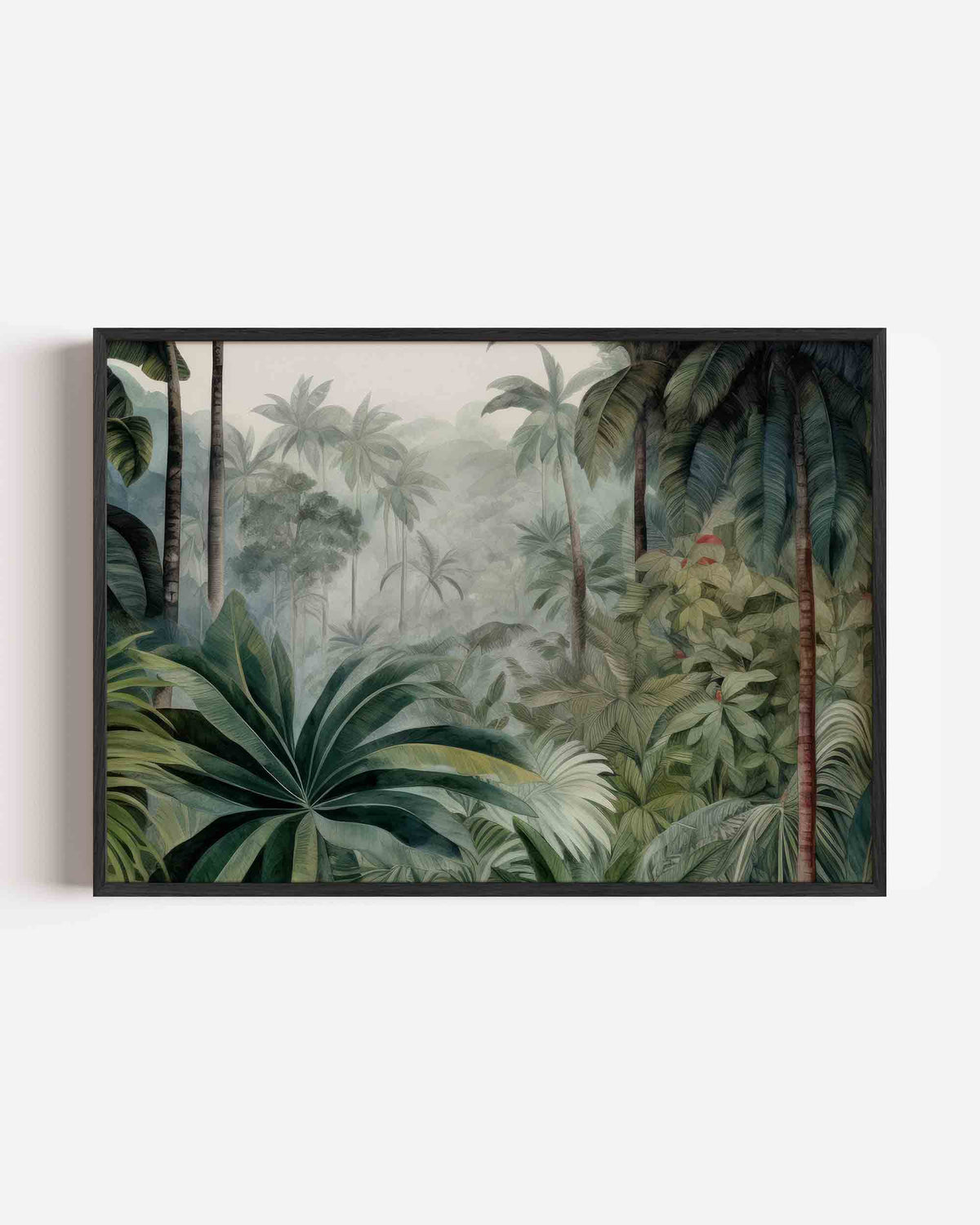 Tropisch bladerdek – jungle landscape poster als wanddecoratie