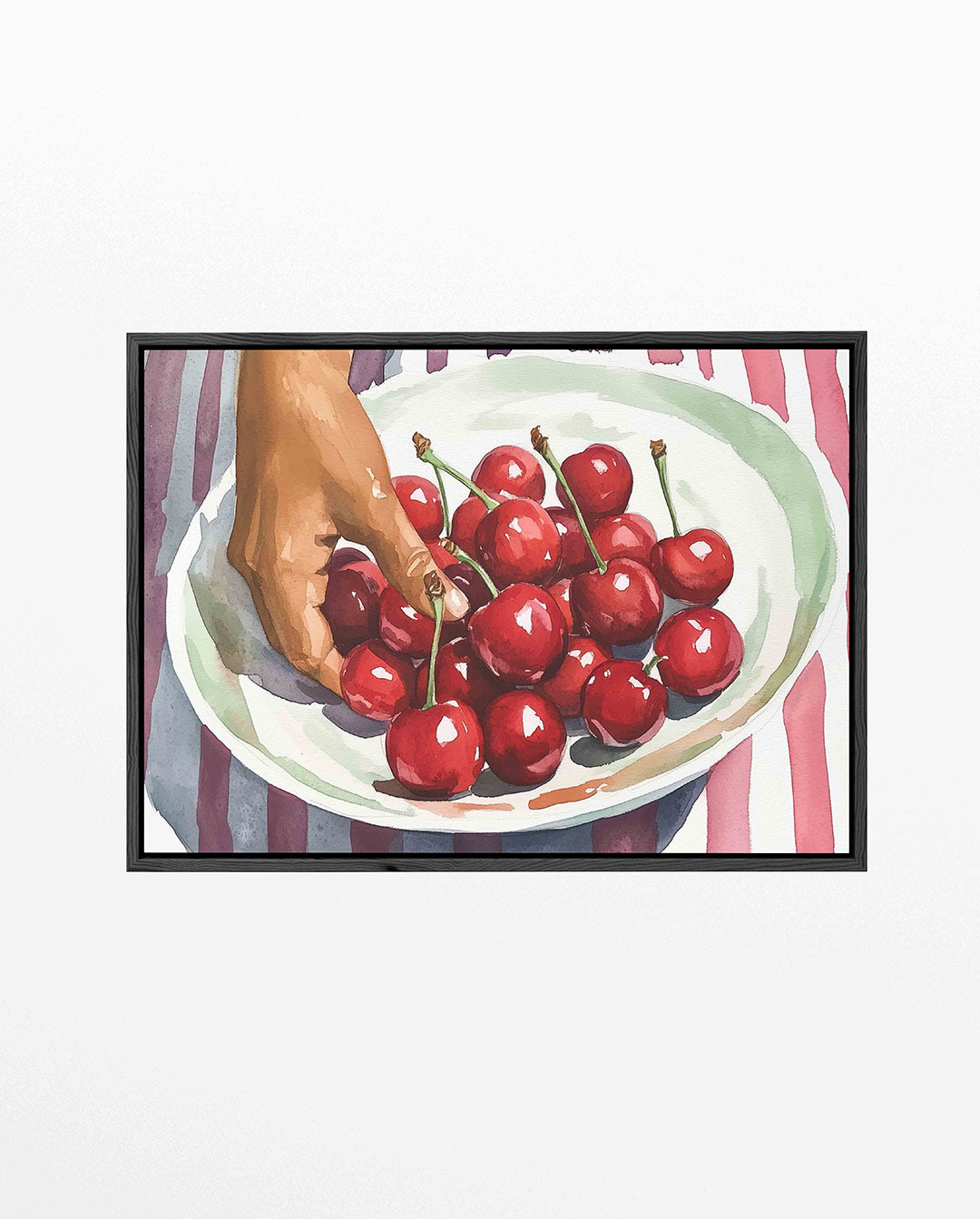 Kersen in schaal – liggend keuken kunstwerk