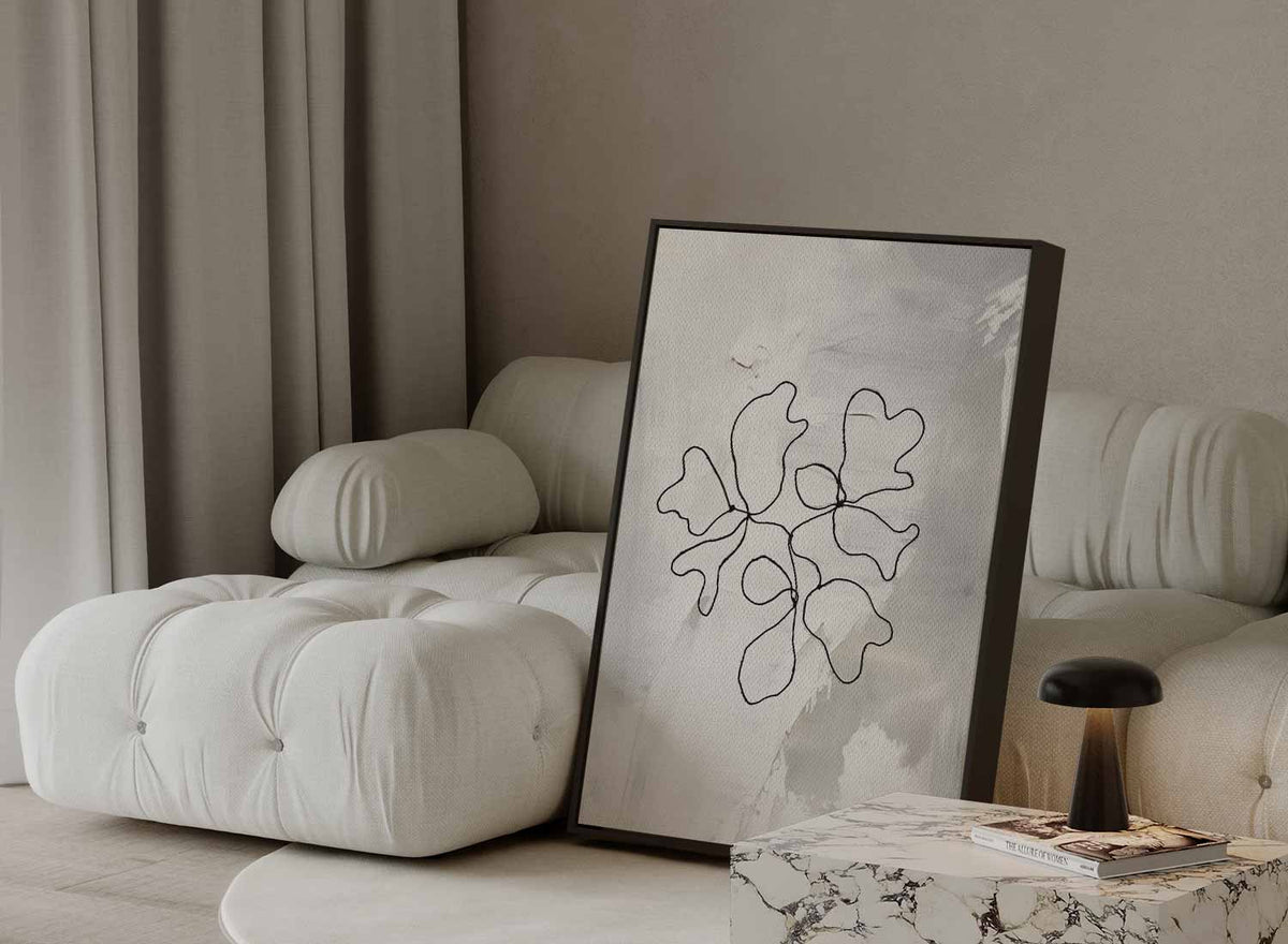 Dans van Lijntjes – staande wandkunst voor woonkamer of interieur