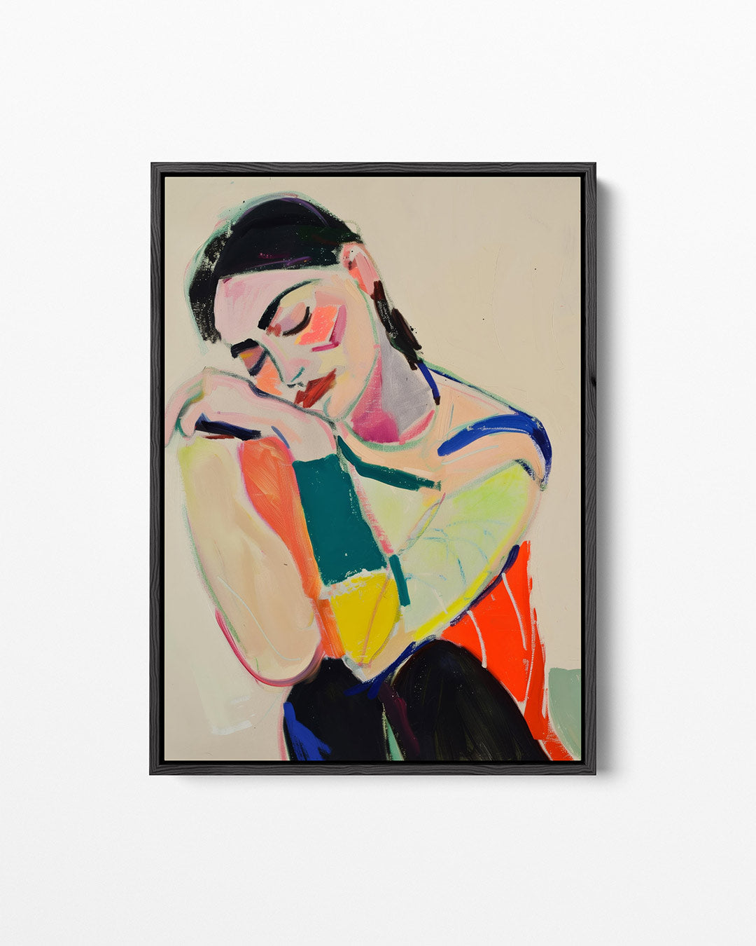 Dromerige kleurencompositie – staand wanddecoratie kunstwerk