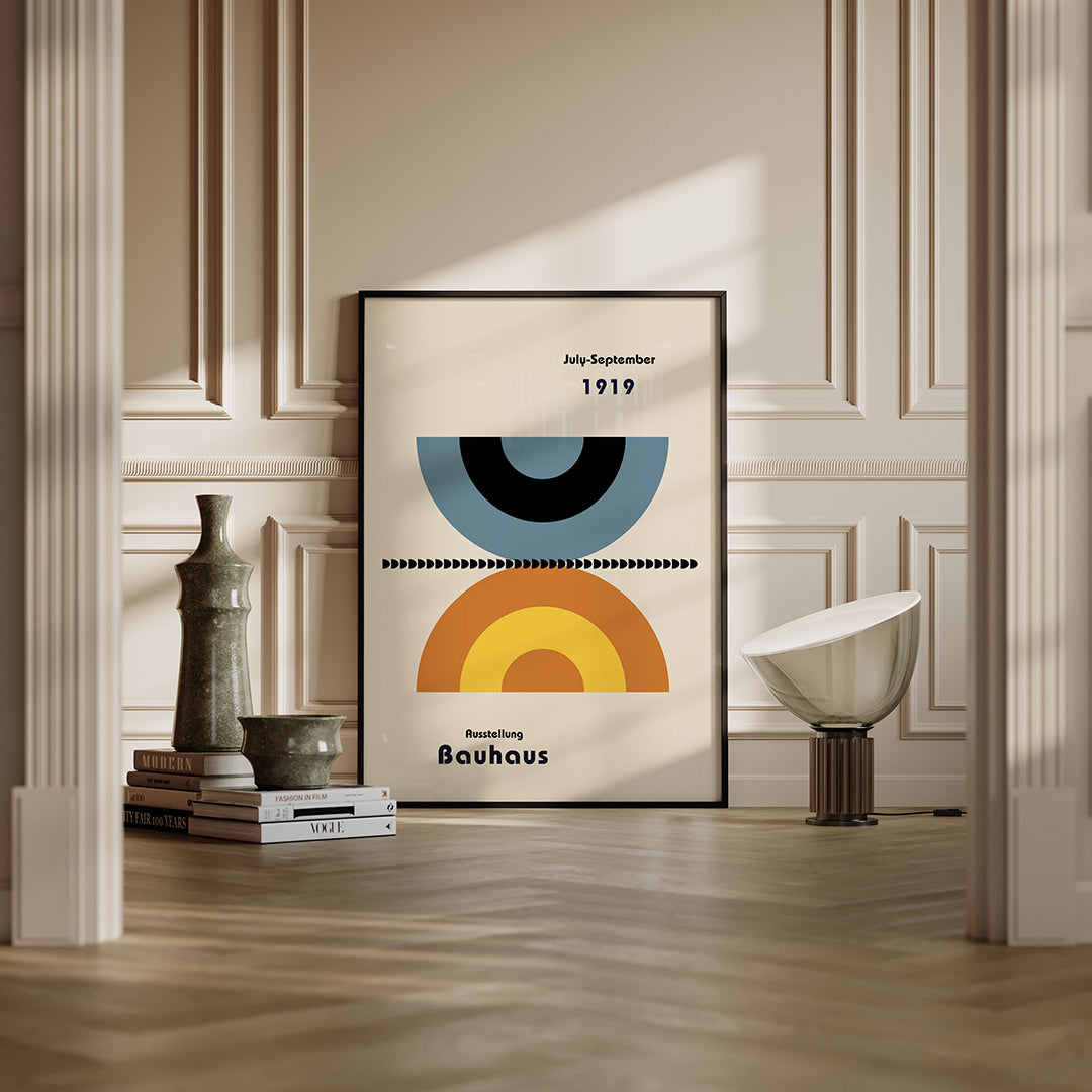 Vorm en balans – moderne Bauhaus wandkunst als poster