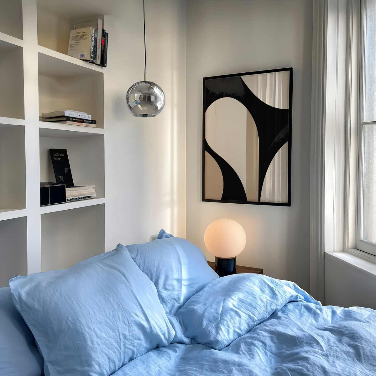 Abstracte Elegantie – abstracte poster als moderne staande wanddecoratie
