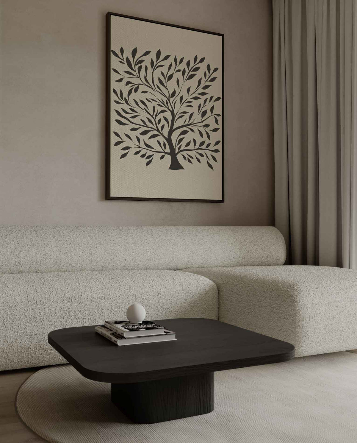 Boom van Sereniteit – canvas wanddecoratie in portret formaat