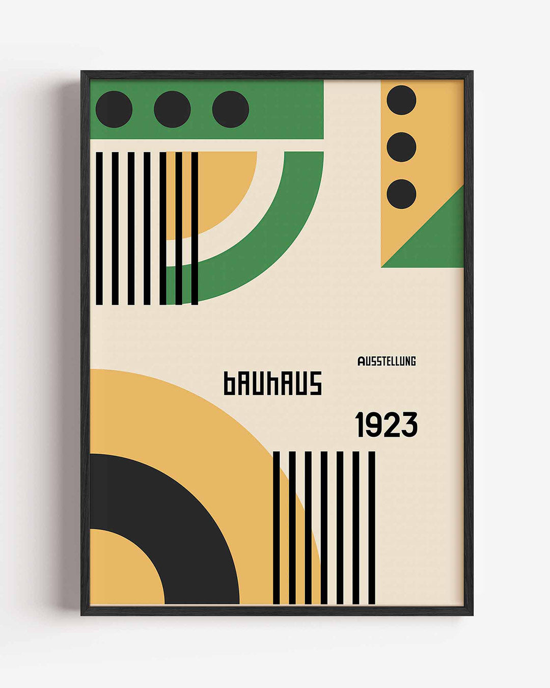 Vormen en vlakken – staande Bauhaus poster als wanddecoratie
