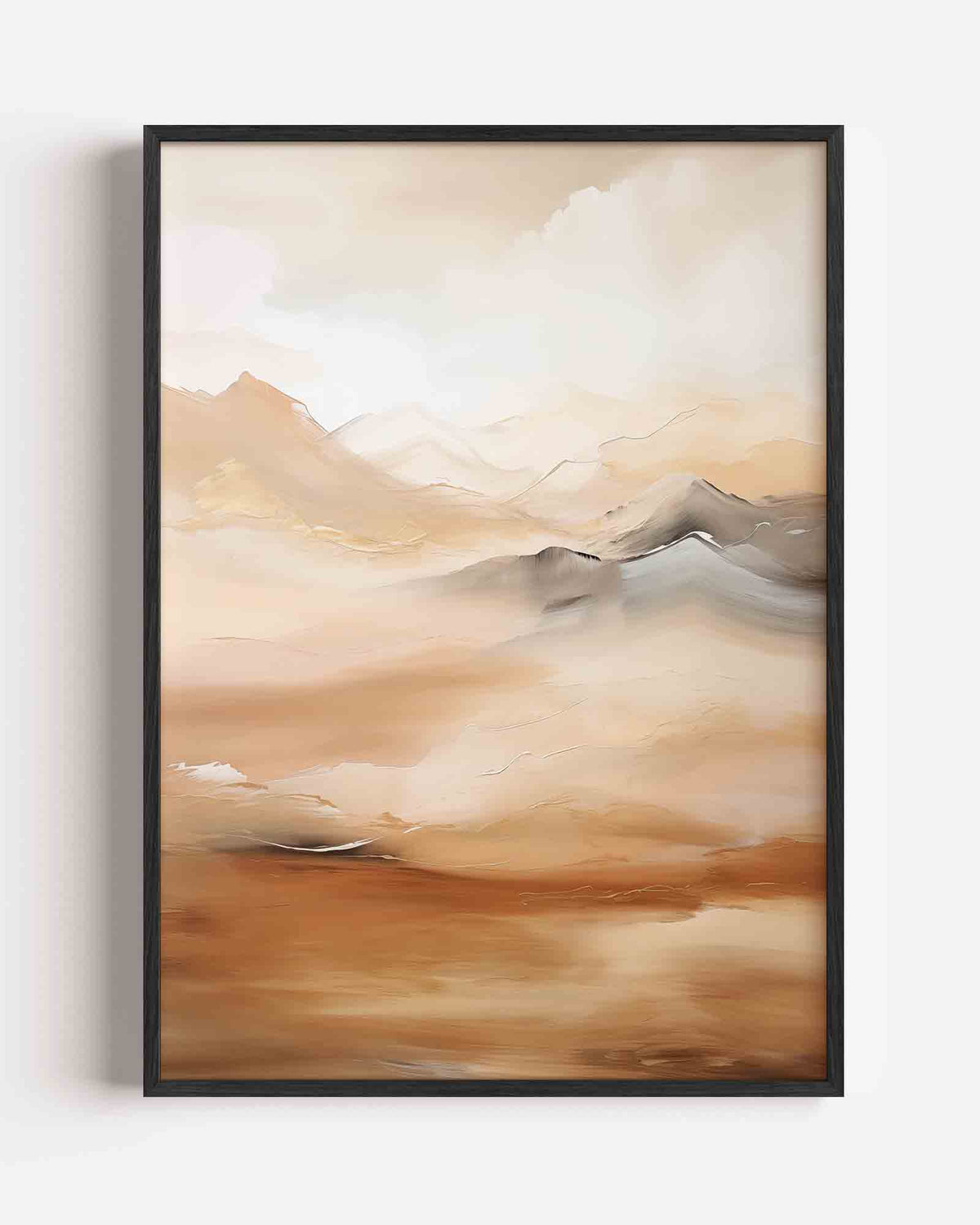 Landschap in beige – natuur portret poster als wanddecoratie