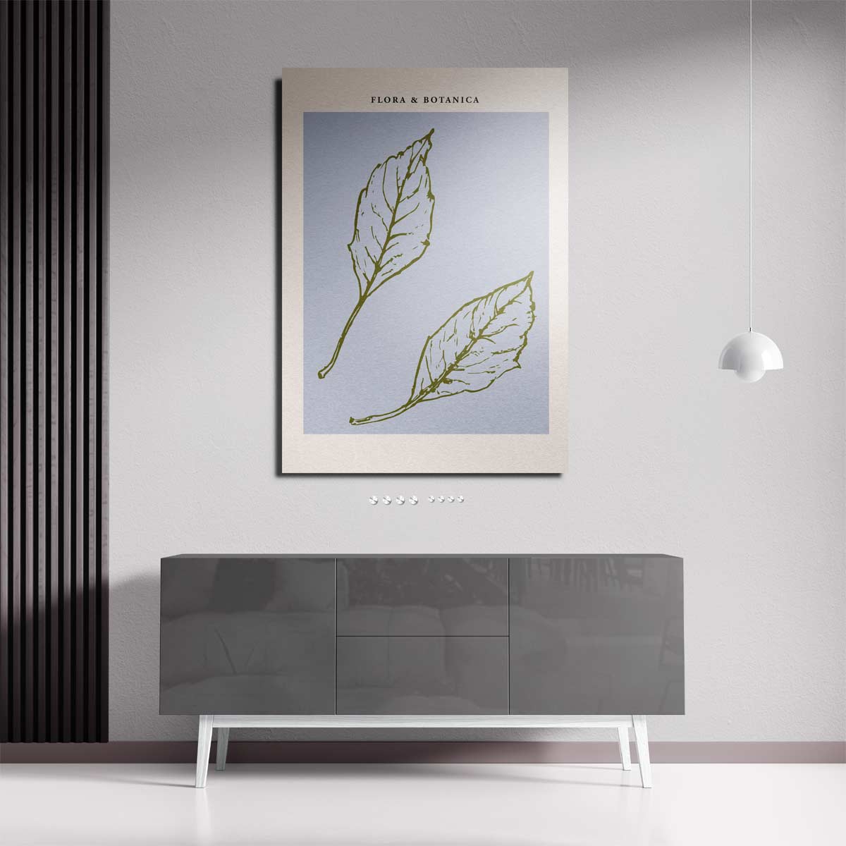 Botanische Bladeren Kunstposter – staande wandkunst voor woonkamer of interieur