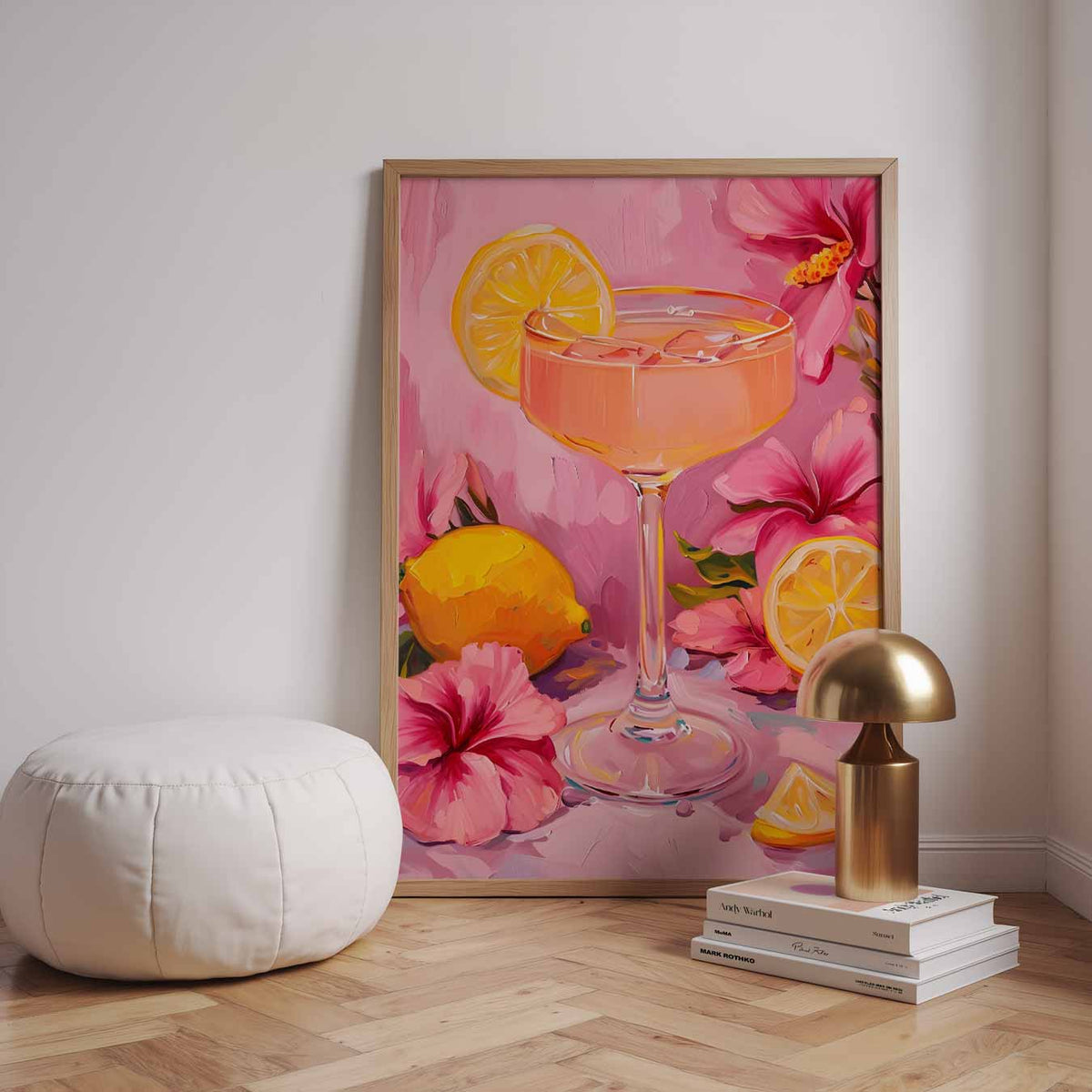 Zomerse Cocktailbeker – urban poster in staand formaat