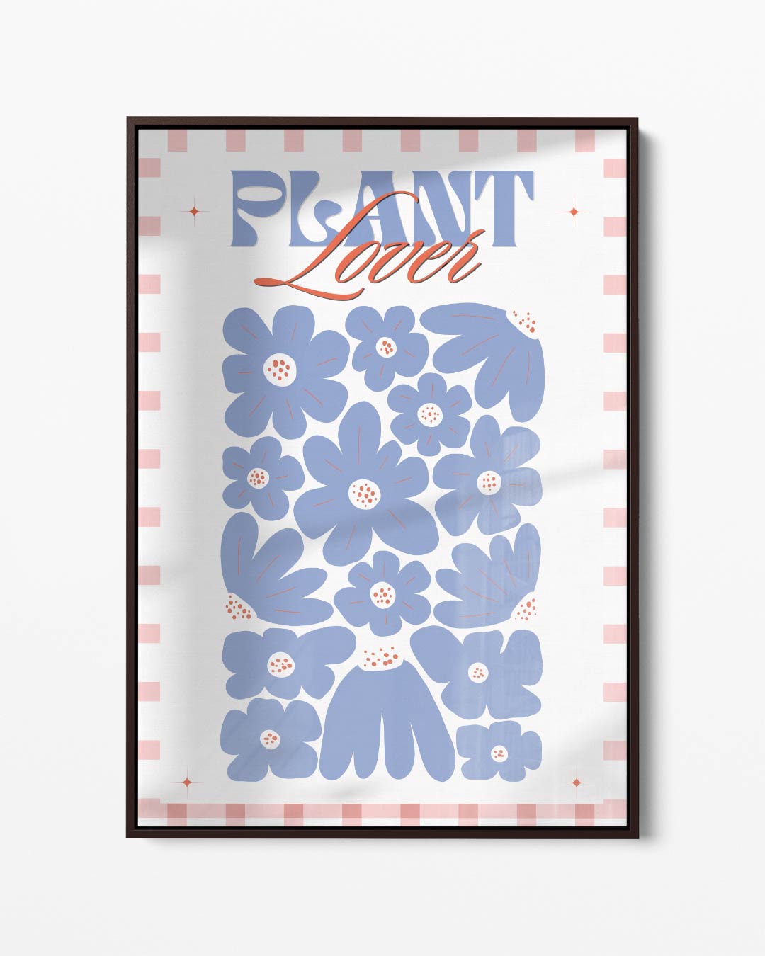 Bloemenliefhebber Poster – portret kunstwerk als wanddecoratie