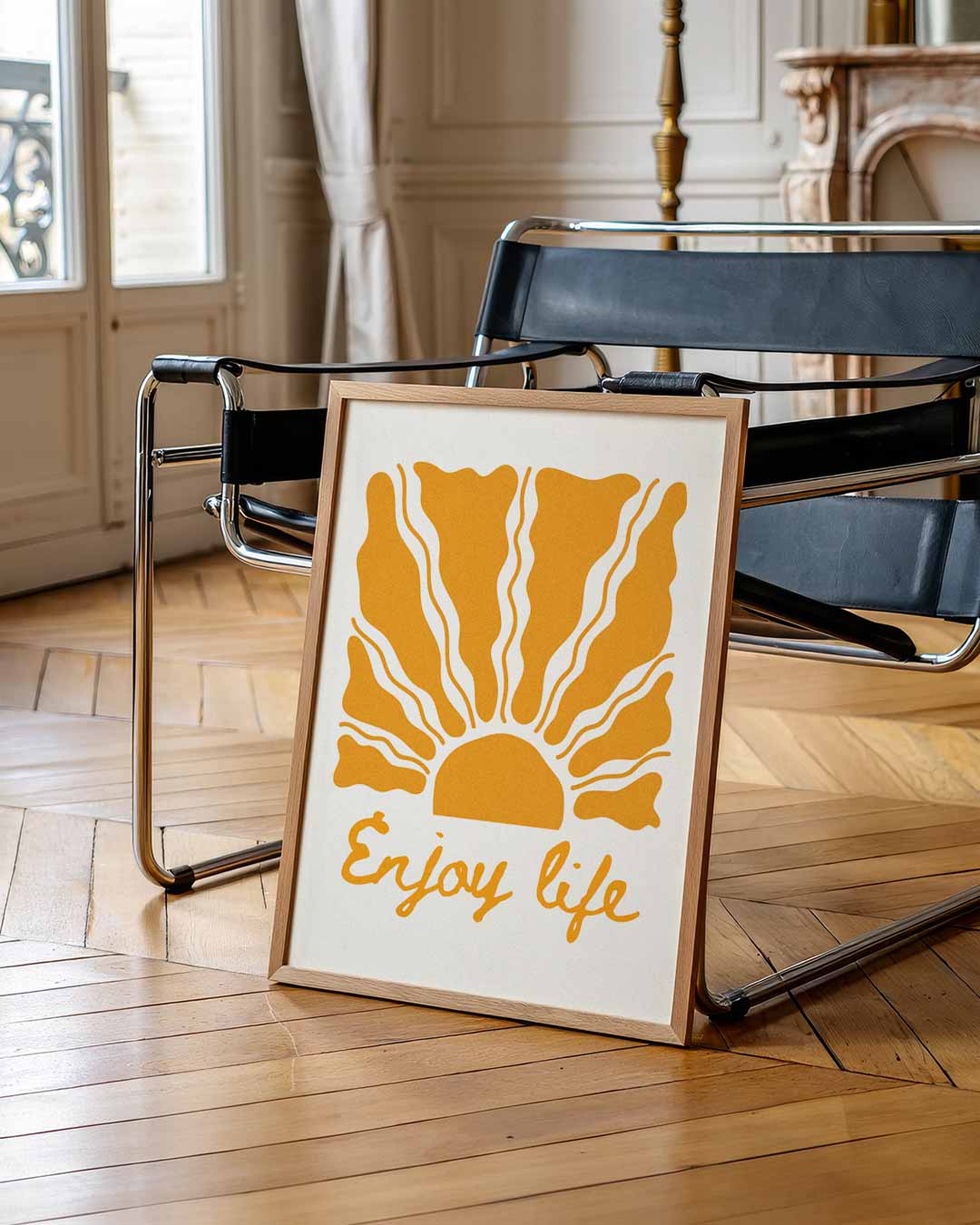 Geniet van het Leven – urban poster in staand formaat