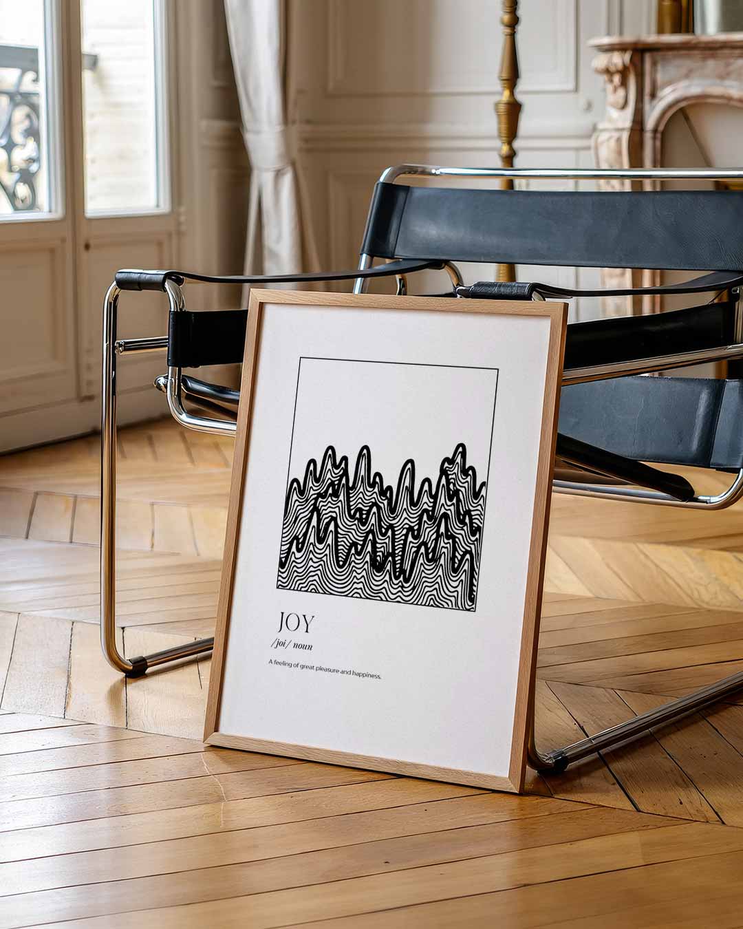 Joyful Lines – urban poster in staand formaat