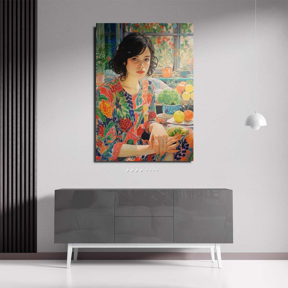 Kleurrijke Zomer Droom – staande wandkunst voor woonkamer of interieur