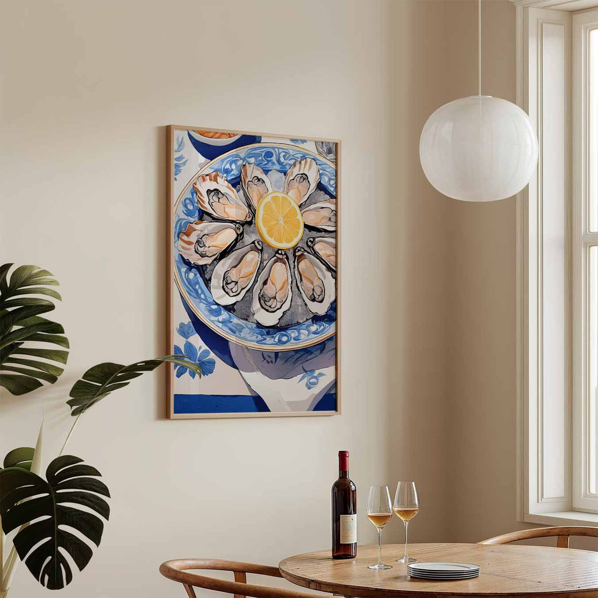Stijlvolle Zeevruchten – staande keuken wanddecoratie van WallArtistic