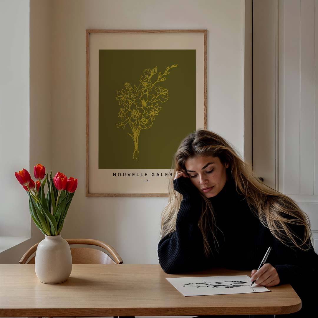Stoere Bloemenpracht – bloemen poster in staand formaat