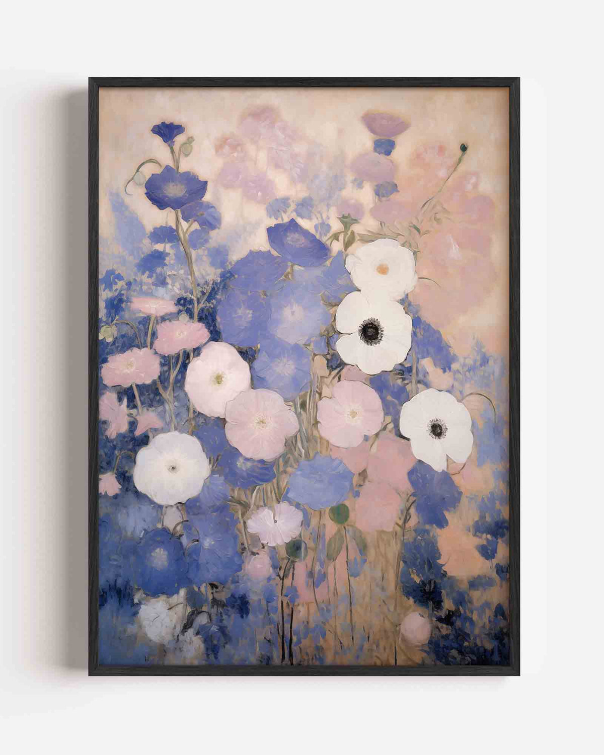 Bloemen in pastel – bloemen portret poster als wanddecoratie