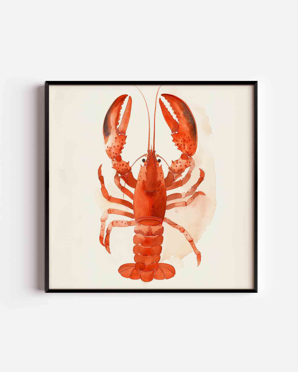 Kreeft – design vierkante poster als wanddecoratie