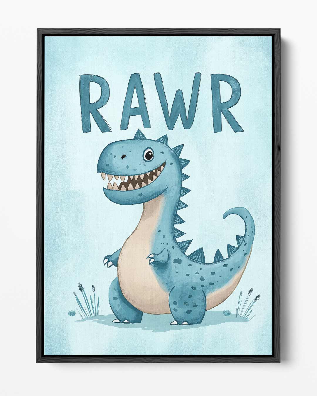Speelse Dinosauruskunst voor Kinderen – portret kunstwerk als wanddecoratie