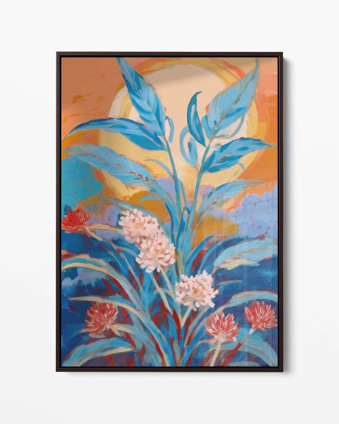 Zomerbloemen in de Wind – portret kunstwerk als wanddecoratie