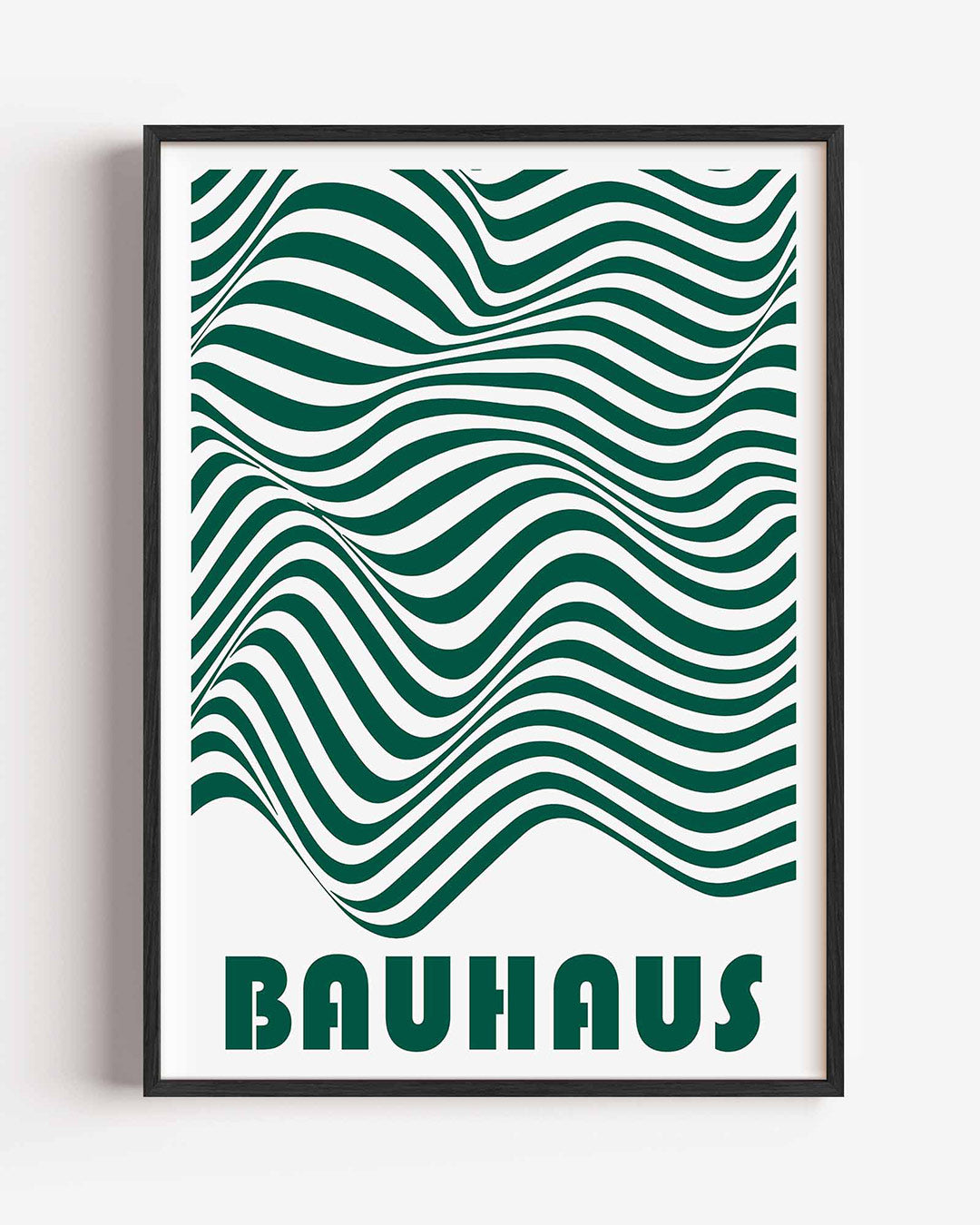 Golvend lijnenspel – staande Bauhaus poster als wanddecoratie
