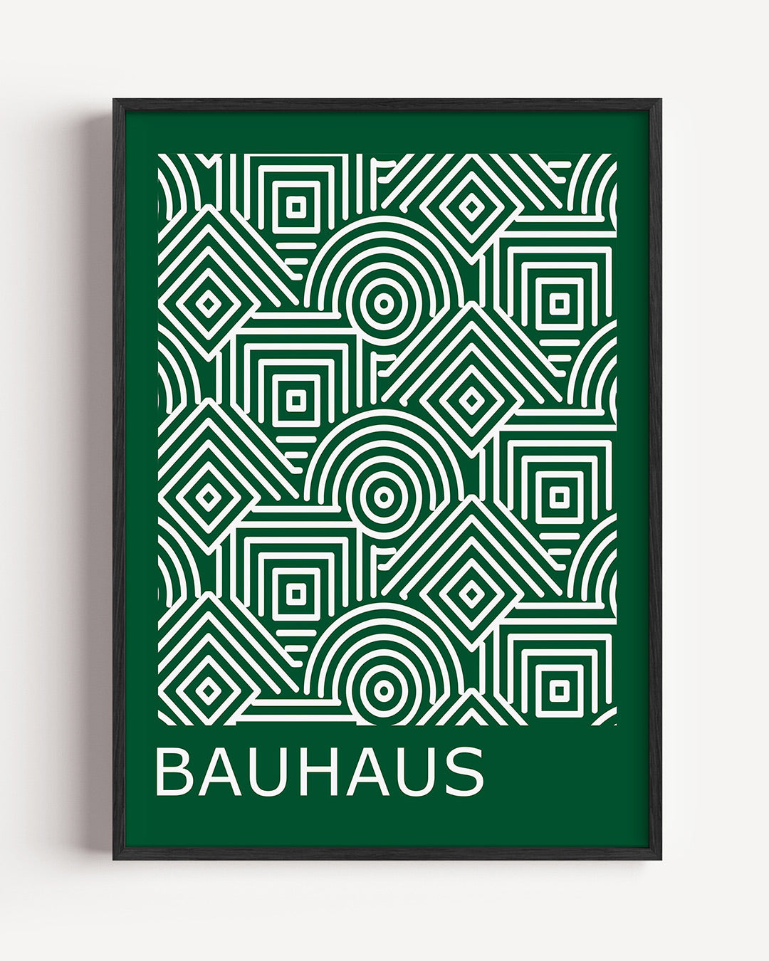 Lijnen en patronen – staande Bauhaus poster als wanddecoratie