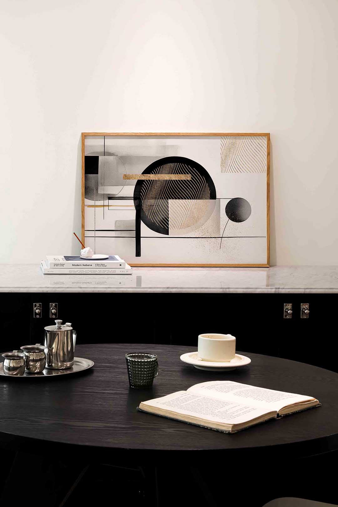 Abstracte geometrische vormen – abstracte poster in liggend formaat