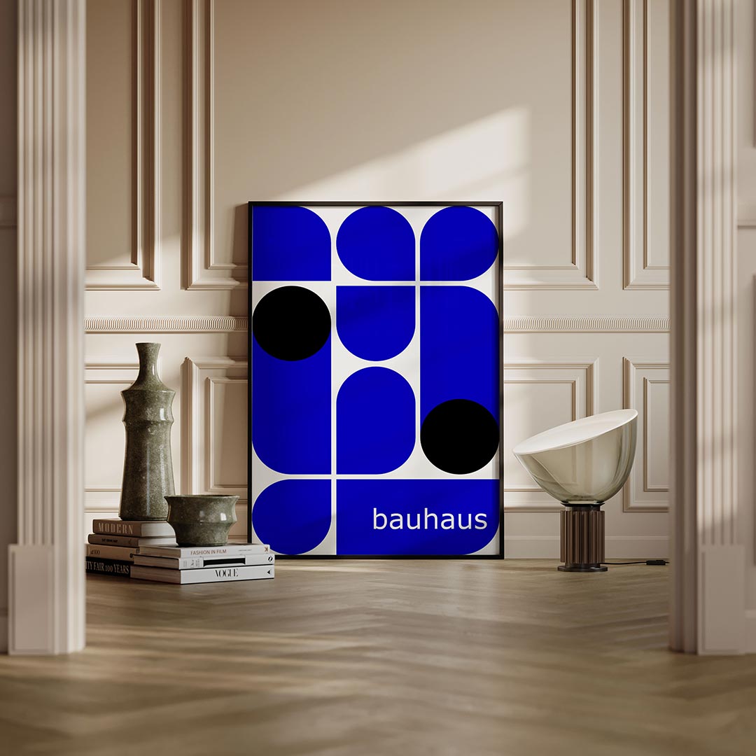 Vorm en kleur – moderne Bauhaus wandkunst als poster