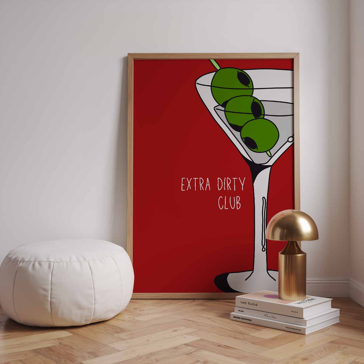 Martini Magic – staande zomer wanddecoratie van WallArtistic