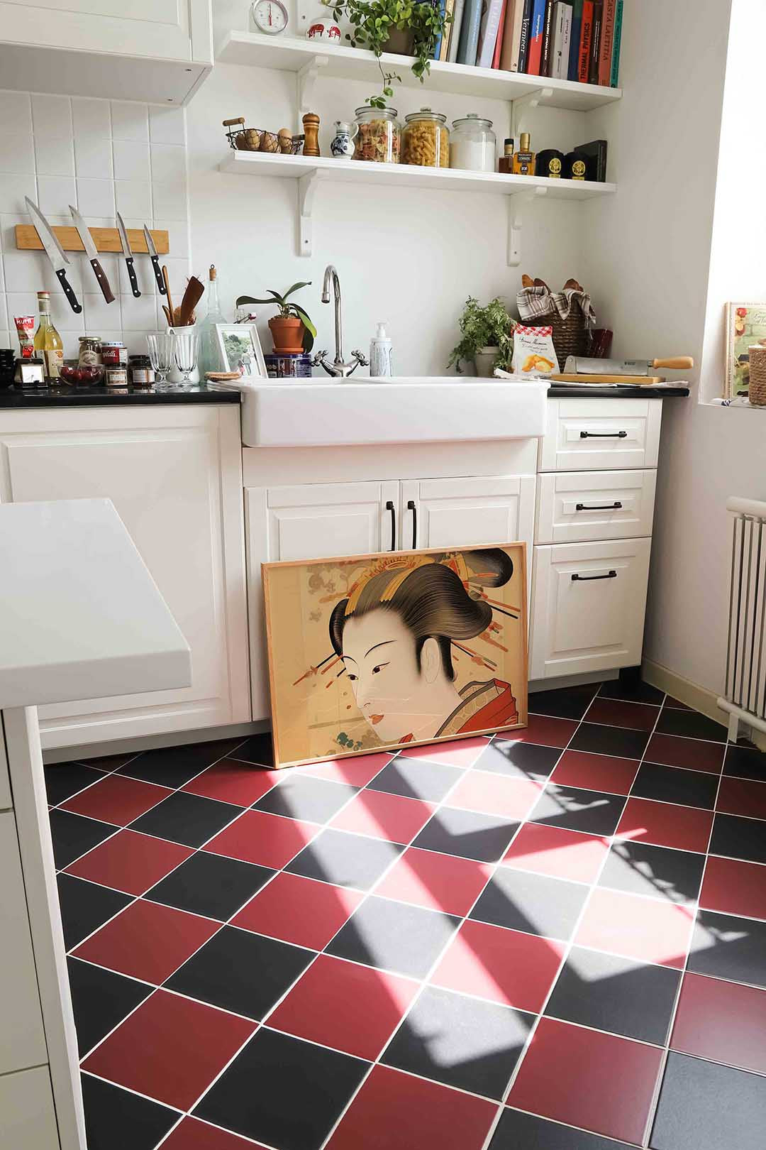 Vrouwelijk portret – culinaire wandkunst als landscape poster