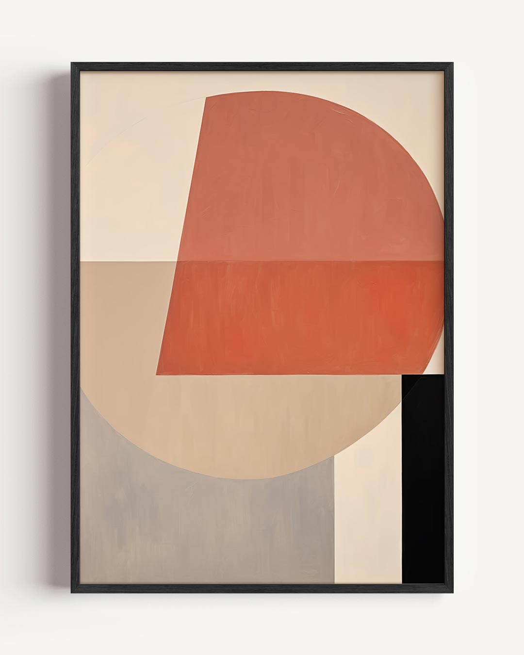 Moderne Geometrische Abstracte – kleurrijke abstracte portret poster als wanddecoratie