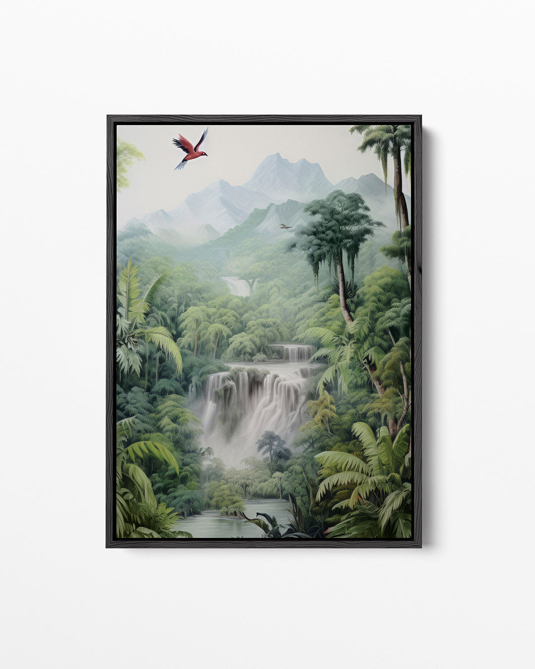 Tropisch landschap – staand wanddecoratie kunstwerk