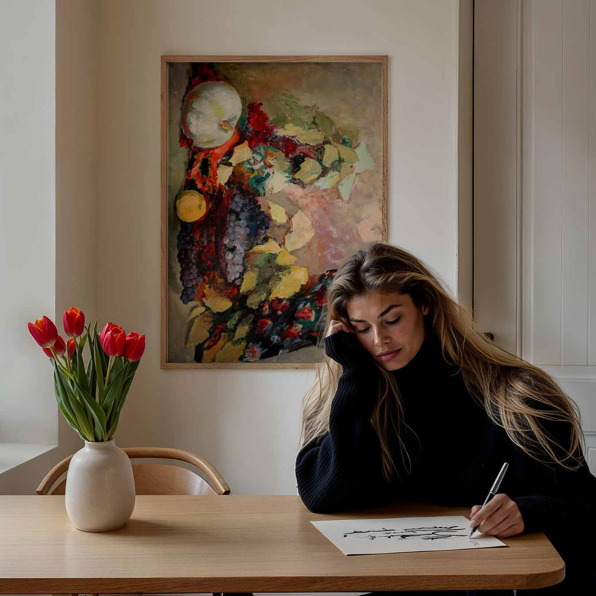 Kleurrijke Fruitexplosie – Popart poster als moderne urban wanddecoratie