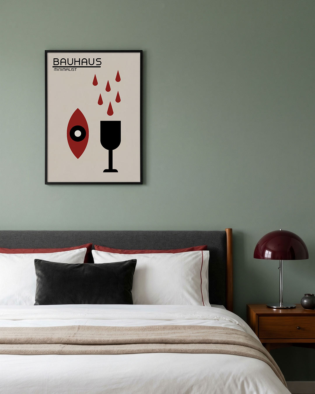 Vormen en vlaken – geometrische poster in Bauhaus-stijl van WallArtistic